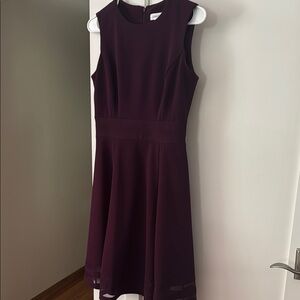Calvin Klein Sleeveless Purple Dress